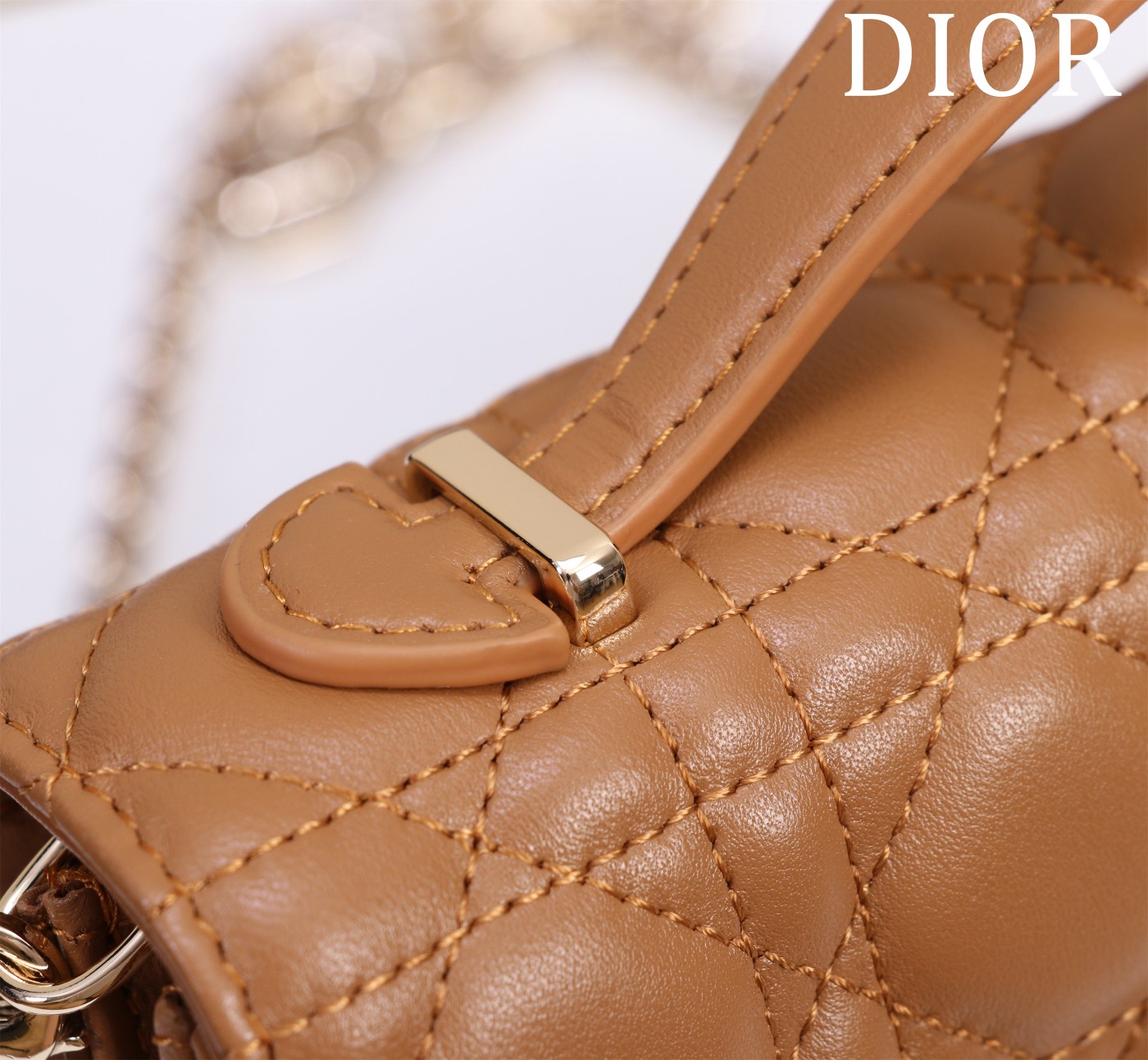 My Dior Mini Bag Tan Cannage Lambskin